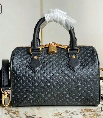 Louis Vuitton 1:1 Mirror Replica NanoGram Speedy Bandouliere 20 Monogram Embossed 20.5CM/8.1IN Louis Vuitton Replica Speedy