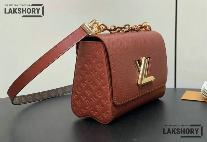 Louis Vuitton 1:1 Mirror Replica Twist MM Slim Epi Leather 23CM/9.1IN Louis Vuitton Replica Twist Louis Vuitton 1:1 Mirror Replica Twist MM Slim Epi Leather 23CM/9.1IN Louis Vuitton Replica Twist