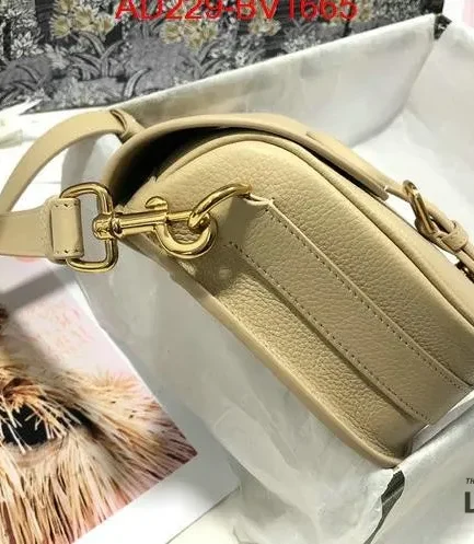 Dior 1:1 Mirror Replica Medium Black Grained Calfskin Bobby Flap 22CM/8.7IN Christian Dior Replica Bobby