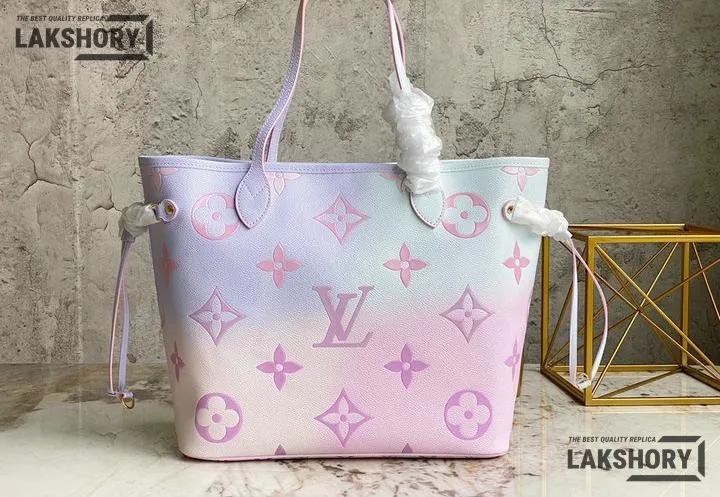 Louis Vuitton 1:1 Mirror Replica Neverfull MM Sunrise Pastel Giant Spring In The City 31CM/12.2IN Louis Vuitton Replica Neverfull Louis Vuitton 1:1 Mirror Replica Neverfull MM Sunrise Pastel Giant Spring In The City 31CM/12.2IN Louis Vuitton Replica Neverfull