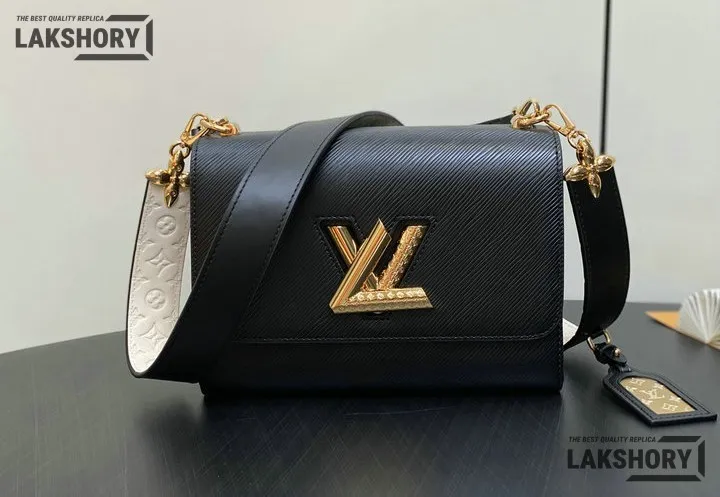 Louis Vuitton 1:1 Mirror Replica Twist MM Epi Grained Leather 23CM/9.1IN Louis Vuitton Replica Twist Louis Vuitton 1:1 Mirror Replica Twist MM Epi Grained Leather 23CM/9.1IN Louis Vuitton Replica Twist