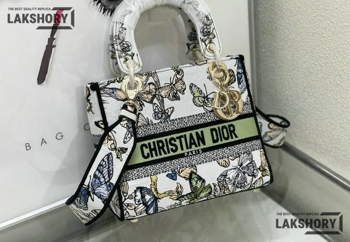 Dior 1:1 Mirror Replica Toile de Jouy Mexico Lady D-Lite Multicolor 24CM/9.4IN Christian Dior Replica Lady Dior 1:1 Mirror Replica Toile de Jouy Mexico Lady D-Lite Multicolor 24CM/9.4IN Christian Dior Replica Lady