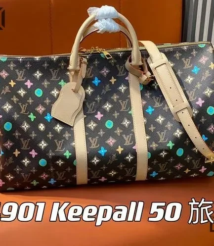 Louis Vuitton 1:1 Mirror Replica Keepall Bandouliere 50 x Tyler the Creator 50CM/19.7IN Louis Vuitton Replica Keepall