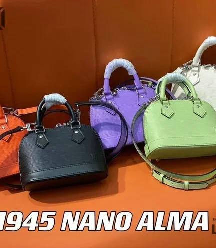 Louis Vuitton 1:1 Mirror Replica Nano Alma Epi Leather 18CM/7.1IN Louis Vuitton Replica Alma