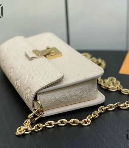 Louis Vuitton 1:1 Mirror Replica Empreinte Metis Wallet On Chain Cream 22CM/8.7IN Louis Vuitton Replica Pochette Metis