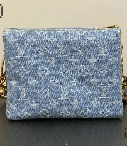 Louis Vuitton 1:1 Mirror Replica Coussin BB H32 Blue 21CM/8.3IN Louis Vuitton Replica Coussin