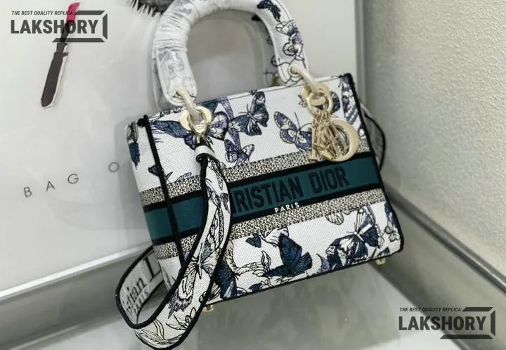Dior 1:1 Mirror Replica Lady D-Lite Multicolor Toile de Jouy Mexico 24CM/9.4IN Christian Dior Replica Lady Dior 1:1 Mirror Replica Lady D-Lite Multicolor Toile de Jouy Mexico 24CM/9.4IN Christian Dior Replica Lady