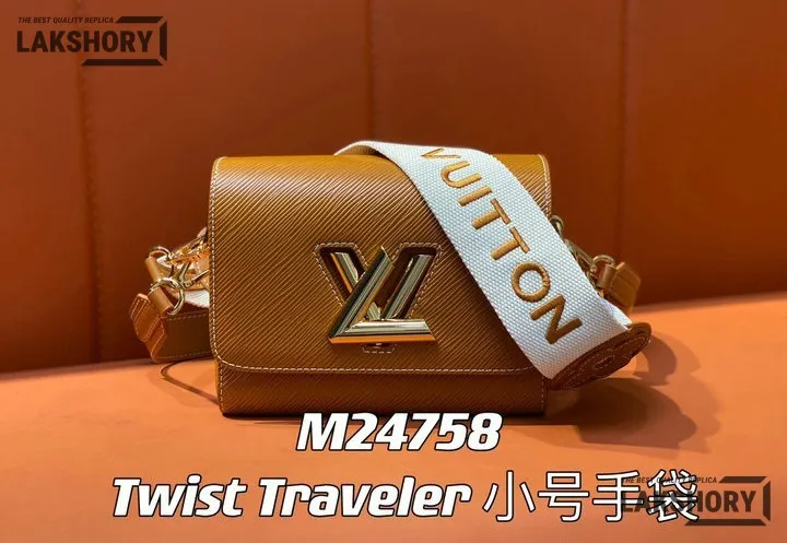 Louis Vuitton 1:1 Mirror Replica Twist PM Epi Leather Gold 19CM/7.5IN Louis Vuitton Replica Twist Louis Vuitton 1:1 Mirror Replica Twist PM Epi Leather Gold 19CM/7.5IN Louis Vuitton Replica Twist
