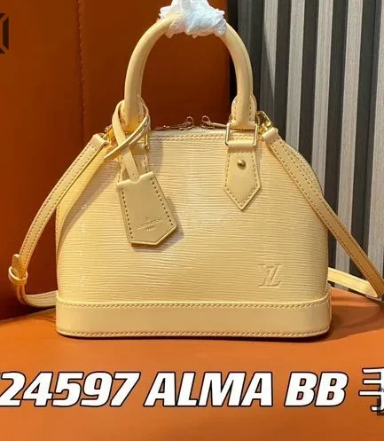 Louis Vuitton 1:1 Mirror Replica Ivorie Epi Leather Alma BB Bag 25CM/9.8IN Louis Vuitton Replica Alma