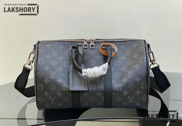 Louis Vuitton 1:1 Mirror Replica Keepall Bandoulire 35 Eclipse Bag 35CM/13.8IN Louis Vuitton Replica Keepall Louis Vuitton 1:1 Mirror Replica Keepall Bandoulire 35 Eclipse Bag 35CM/13.8IN Louis Vuitton Replica Keepall