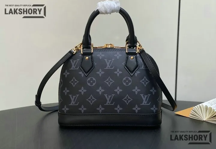 Louis Vuitton 1:1 Mirror Replica Monogram Alma BB Ink 23.5CM/9.3IN Louis Vuitton Replica Alma Louis Vuitton 1:1 Mirror Replica Monogram Alma BB Ink 23.5CM/9.3IN Louis Vuitton Replica Alma