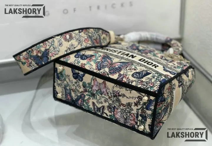 Dior 1:1 Mirror Replica Mint Lady D-Lite Butterfly Multicolour 24CM/9.4IN Christian Dior Replica Lady Dior 1:1 Mirror Replica Mint Lady D-Lite Butterfly Multicolour 24CM/9.4IN Christian Dior Replica Lady