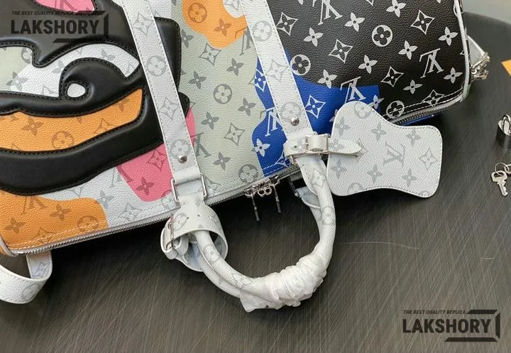Louis Vuitton 1:1 Mirror Replica Monogram Keepall Bandouliere 55 Multicolor 55CM/21.7IN Louis Vuitton Replica Keepall Louis Vuitton 1:1 Mirror Replica Monogram Keepall Bandouliere 55 Multicolor 55CM/21.7IN Louis Vuitton Replica Keepall