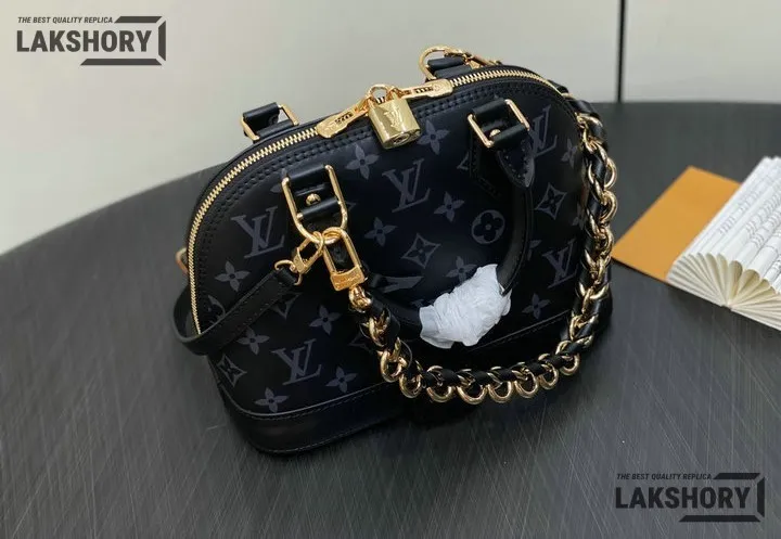 Louis Vuitton 1:1 Mirror Replica Monogram Alma BB Ink 23.5CM/9.3IN Louis Vuitton Replica Alma Louis Vuitton 1:1 Mirror Replica Monogram Alma BB Ink 23.5CM/9.3IN Louis Vuitton Replica Alma