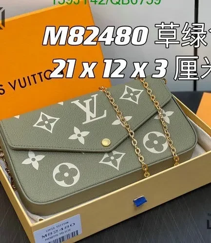 Louis Vuitton 1:1 Mirror Replica Pochette Flicie Monogram Canvas 21CM/8.3IN Louis Vuitton Replica Pochette Accessories