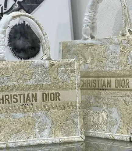 Dior 1:1 Mirror Replica Dioriviera Toile De Jouy Book Tote Beige 42CM/16.5IN Christian Dior Replica Book Totes