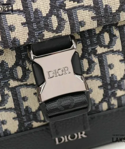 Dior 1:1 Mirror Replica Explorer Beige & Black Shoulder Pouch 20CM/7.9IN Christian Dior Other Styles