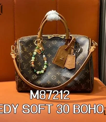 Louis Vuitton 1:1 Mirror Replica Speedy Soft 30 Boho Monogram Canvas 30CM/11.8IN Louis Vuitton Replica Speedy