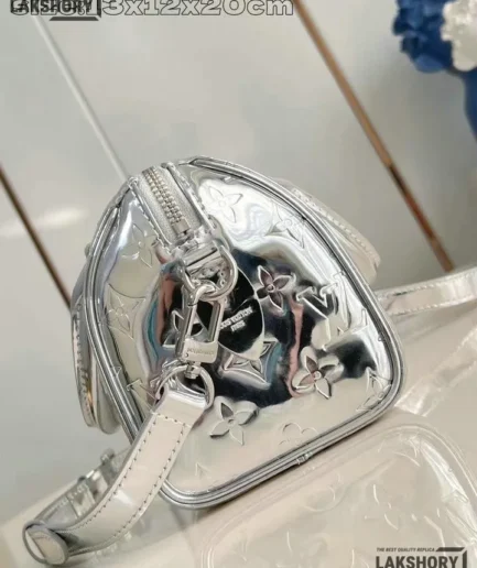 Louis Vuitton 1:1 Mirror Replica Monogram Miroir Speedy Bandouliere 20 Silver 20.5CM/8.1IN Louis Vuitton Replica Speedy