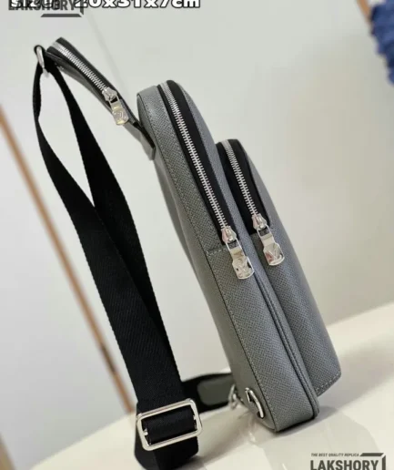 Louis Vuitton 1:1 Mirror Replica Avenue NM Sling Bag Glacier Grey 21CM/8.3IN Louis Vuitton Replica Avenue