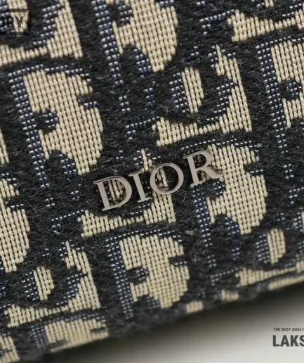 Dior 1:1 Mirror Replica Beige & Black Lingot 26 Bag Oblique Jacquard 26CM/10.2IN Christian Dior Other Styles