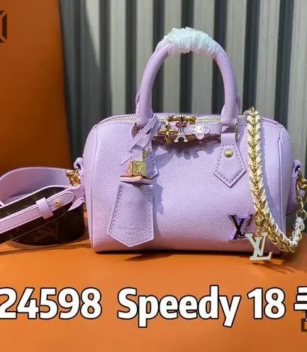 Louis Vuitton 1:1 Mirror Replica Monogram Speedy Bandoulière 18 Leather 18CM/7.1IN Louis Vuitton Replica Speedy