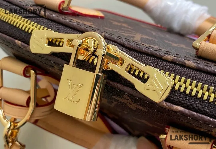 Louis Vuitton 1:1 Mirror Replica Mon Monogram Alma BB Bag 23.5CM/9.3IN Louis Vuitton Replica Alma Louis Vuitton 1:1 Mirror Replica Mon Monogram Alma BB Bag 23.5CM/9.3IN Louis Vuitton Replica Alma