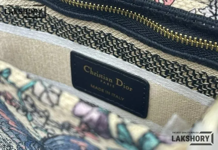 Dior 1:1 Mirror Replica Mint Lady D-Lite Butterfly Multicolour 24CM/9.4IN Christian Dior Replica Lady Dior 1:1 Mirror Replica Mint Lady D-Lite Butterfly Multicolour 24CM/9.4IN Christian Dior Replica Lady