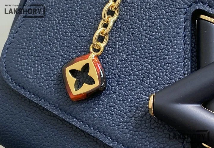 Louis Vuitton 1:1 Mirror Replica Twist MM Slim Puffygram Taurillon Leather 23CM/9.1IN Louis Vuitton Replica Twist Louis Vuitton 1:1 Mirror Replica Twist MM Slim Puffygram Taurillon Leather 23CM/9.1IN Louis Vuitton Replica Twist