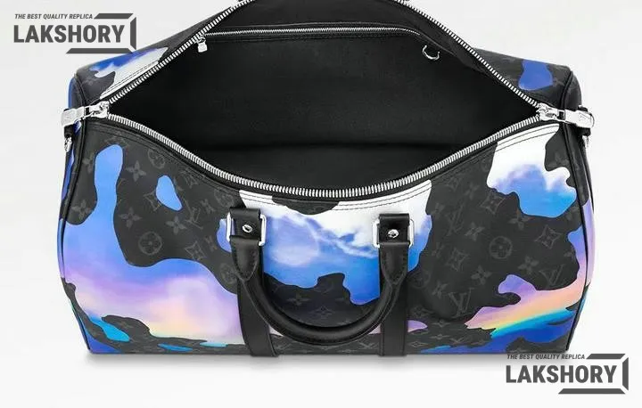 Louis Vuitton 1:1 Mirror Replica Keepall Bandouliere 45 Sunrise Eclipse Black/Grey/Multi 45CM/17.7IN Louis Vuitton Replica Keepall Louis Vuitton 1:1 Mirror Replica Keepall Bandouliere 45 Sunrise Eclipse Black/Grey/Multi 45CM/17.7IN Louis Vuitton Replica Keepall