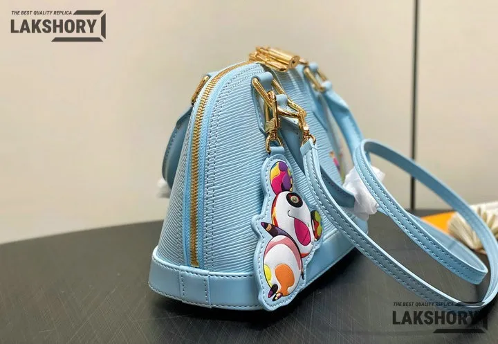 Louis Vuitton 1:1 Mirror Replica LV x TM Alma BB Epi Leder 23.5CM/9.3IN Louis Vuitton Replica Alma Louis Vuitton 1:1 Mirror Replica LV x TM Alma BB Epi Leder 23.5CM/9.3IN Louis Vuitton Replica Alma