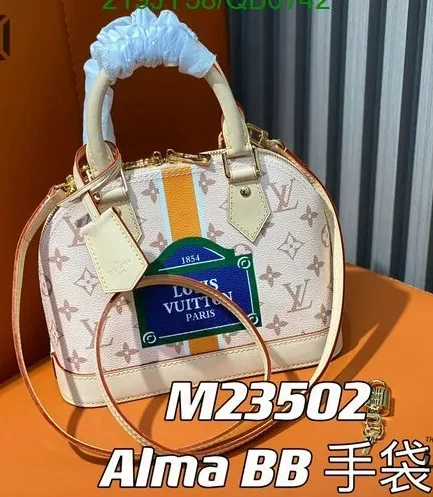 Louis Vuitton 1:1 Mirror Replica Monopaname Alma BB Beige Ocher 23.5CM/9.3IN Louis Vuitton Replica Alma