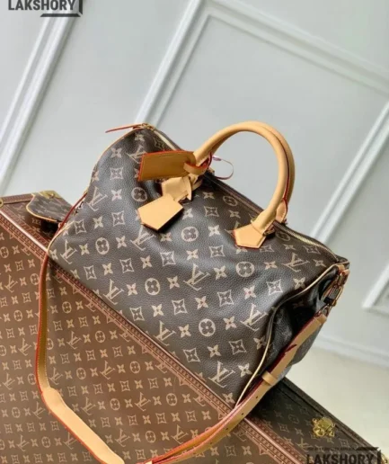 Louis Vuitton 1:1 Mirror Replica Monogram Speedy P9 Bandouliere 40 Calfskin 40CM/15.7IN Louis Vuitton Replica Speedy