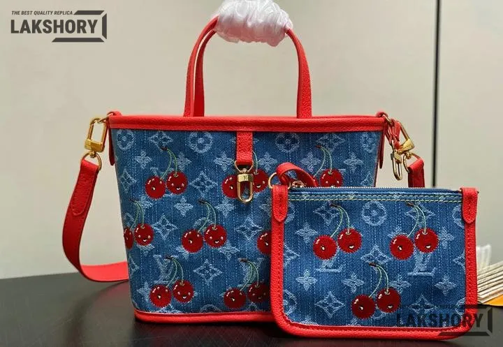 Louis Vuitton 1:1 Mirror Replica LV x TM Neverfull Inside Out BB Monogram Denim 26.5CM/10.4IN Louis Vuitton Replica Neverfull Louis Vuitton 1:1 Mirror Replica LV x TM Neverfull Inside Out BB Monogram Denim 26.5CM/10.4IN Louis Vuitton Replica Neverfull
