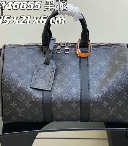 Louis Vuitton 1:1 Mirror Replica Keepall Bandoulire 35 Eclipse Bag 35CM/13.8IN Louis Vuitton Replica Keepall