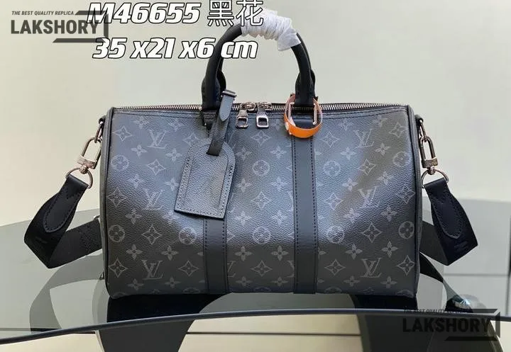 Louis Vuitton 1:1 Mirror Replica Keepall Bandoulire 35 Eclipse Bag 35CM/13.8IN Louis Vuitton Replica Keepall Louis Vuitton 1:1 Mirror Replica Keepall Bandoulire 35 Eclipse Bag 35CM/13.8IN Louis Vuitton Replica Keepall