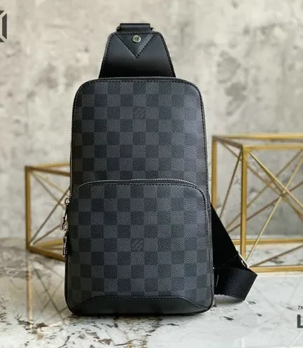 Louis Vuitton 1:1 Mirror Replica Avenue Slingbag Damier Graphite Canvas 31CM/12.2IN Louis Vuitton Replica Avenue