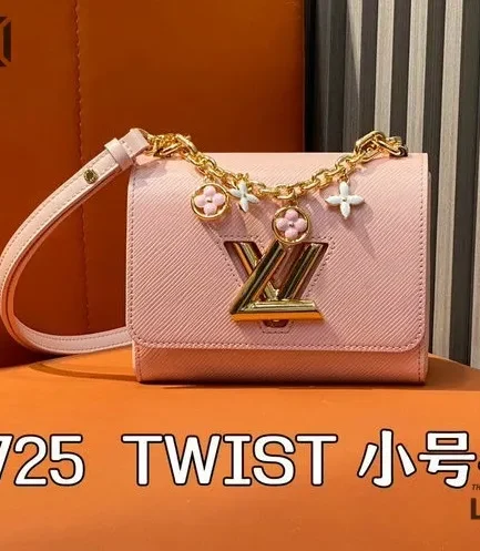Louis Vuitton 1:1 Mirror Replica Twist PM Epi Jasmine Pink Rose 19CM/7.5IN Louis Vuitton Replica Twist