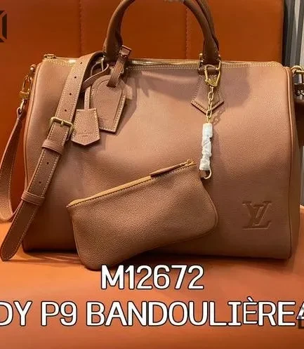 Louis Vuitton 1:1 Mirror Replica Cognac Speedy P9 Bandoulire 40 Leather 40CM/15.7IN Louis Vuitton Replica Speedy