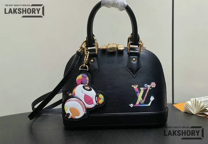 Louis Vuitton 1:1 Mirror Replica LV x TM Alma BB Epi Leder 23.5CM/9.3IN Louis Vuitton Replica Alma Louis Vuitton 1:1 Mirror Replica LV x TM Alma BB Epi Leder 23.5CM/9.3IN Louis Vuitton Replica Alma