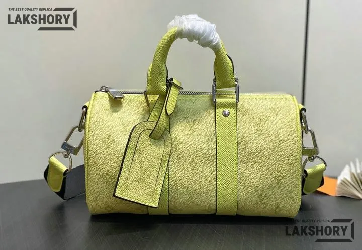 Louis Vuitton 1:1 Mirror Replica Keepall Bandoulire 25 Lemon Yellow 25CM/9.8IN Louis Vuitton Replica Keepall Louis Vuitton 1:1 Mirror Replica Keepall Bandoulire 25 Lemon Yellow 25CM/9.8IN Louis Vuitton Replica Keepall