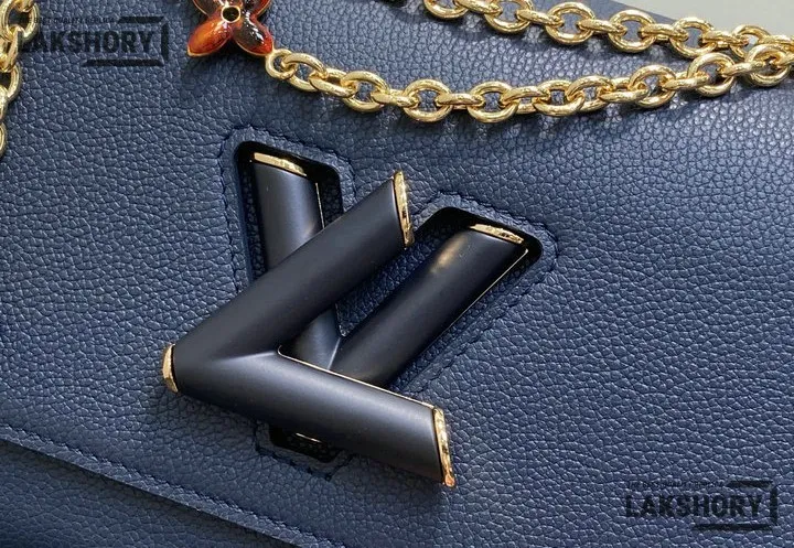 Louis Vuitton 1:1 Mirror Replica Twist MM Slim Puffygram Taurillon Leather 23CM/9.1IN Louis Vuitton Replica Twist Louis Vuitton 1:1 Mirror Replica Twist MM Slim Puffygram Taurillon Leather 23CM/9.1IN Louis Vuitton Replica Twist