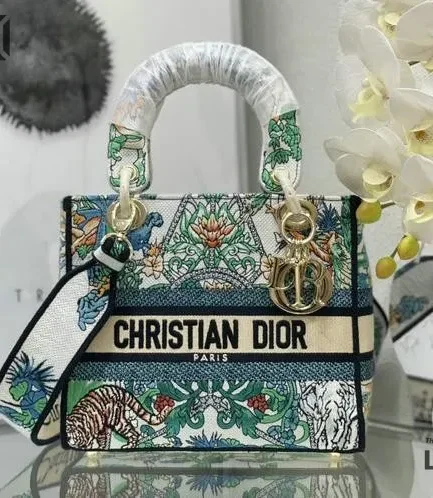 Dior 1:1 Mirror Replica Etoile de Voyage Lady D-Lite Multicolor 24CM/9.4IN Christian Dior Replica Lady
