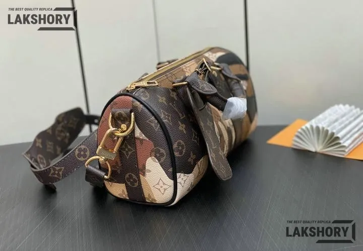 Louis Vuitton 1:1 Mirror Replica Keepall Bandoulire 25 Monogram Eclipse Multicolor 25CM/9.8IN Louis Vuitton Replica Keepall Louis Vuitton 1:1 Mirror Replica Keepall Bandoulire 25 Monogram Eclipse Multicolor 25CM/9.8IN Louis Vuitton Replica Keepall