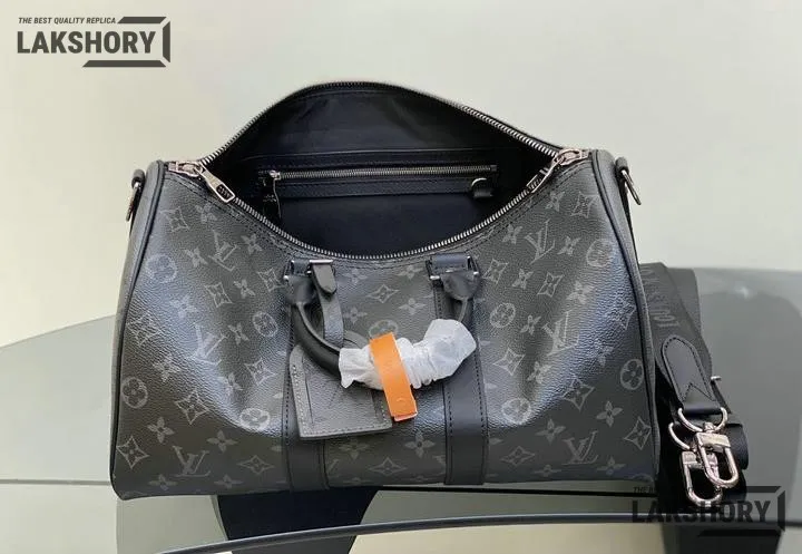 Louis Vuitton 1:1 Mirror Replica Keepall Bandoulire 35 Eclipse Bag 35CM/13.8IN Louis Vuitton Replica Keepall Louis Vuitton 1:1 Mirror Replica Keepall Bandoulire 35 Eclipse Bag 35CM/13.8IN Louis Vuitton Replica Keepall
