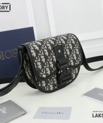 Dior 1:1 Mirror Replica Beige & Black Mini Gallop Bag w/ Strap 20.5CM/8.1IN Christian Dior Other Styles