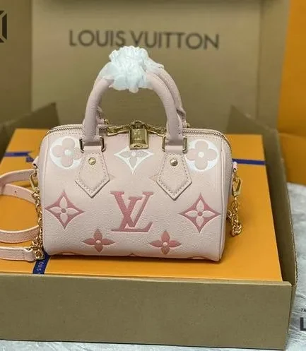 Louis Vuitton 1:1 Mirror Replica Speedy Bandouliere 20 Degrade Rose Pink 20.5CM/8.1IN Louis Vuitton Replica Speedy