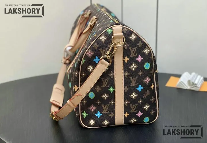 Louis Vuitton 1:1 Mirror Replica Keepall Bandouliere 50 x Tyler the Creator 50CM/19.7IN Louis Vuitton Replica Keepall Louis Vuitton 1:1 Mirror Replica Keepall Bandouliere 50 x Tyler the Creator 50CM/19.7IN Louis Vuitton Replica Keepall