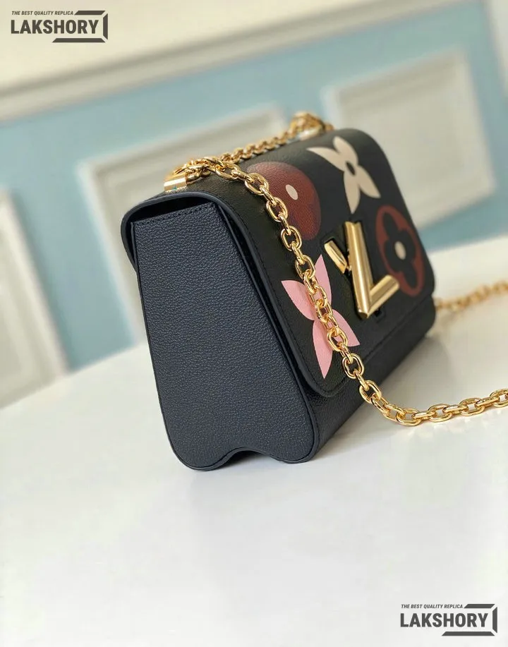 Louis Vuitton 1:1 Mirror Replica Twist Multicolor Empreinte Giant MM Black 23CM/9.1IN Louis Vuitton Replica Twist Louis Vuitton 1:1 Mirror Replica Twist Multicolor Empreinte Giant MM Black 23CM/9.1IN Louis Vuitton Replica Twist