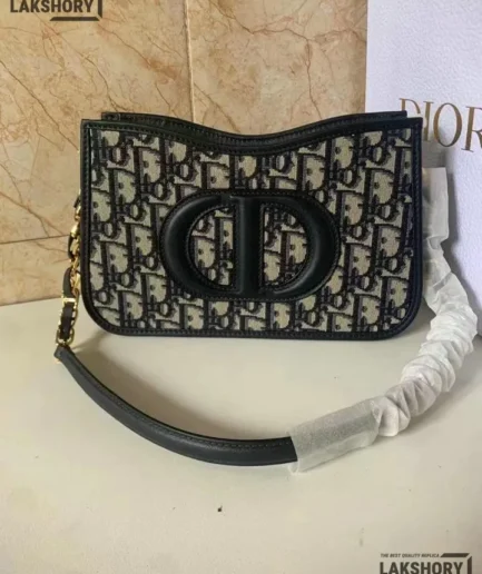 Dior Mini Blue CD Signature Oblique Jacquard Bag 25CM/9.8IN Christian Dior Other Styles